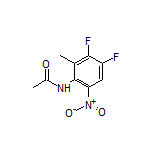 N-(3,4-二氟-2-甲基-6-硝基苯基)乙酰胺结构式