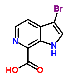 3-Bromo-6-azaindole-7-carboxylic acid Structure