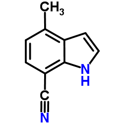 1H-Indole-7-carbonitrile, 4-Methyl- Structure