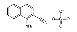 1-aminoquinolin-1-ium-2-carbonitrile,perchlorate结构式