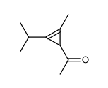 Ethanone, 1-[2-methyl-3-(1-methylethyl)-2-cyclopropen-1-yl]- (9CI) structure