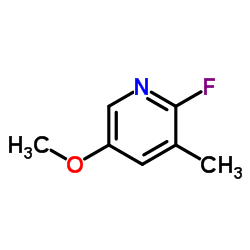 2-Fluoro-5-methoxy-3-methylpyridine structure