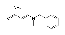 (E)-3-(N-benzyl-N-methylamino)acrylamide结构式