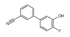 3-(4-fluoro-3-hydroxyphenyl)benzonitrile结构式