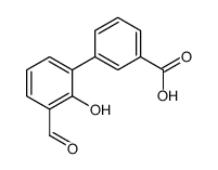 3-(3-formyl-2-hydroxyphenyl)benzoic acid结构式