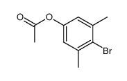 3,5-dimethyl-4-bromophenol acetate Structure