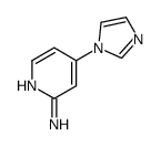 4-imidazol-1-ylpyridin-2-amine结构式