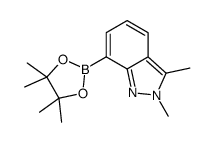 2,3-Dimethyl-7-(4,4,5,5-tetramethyl-1,3,2-dioxaborolan-2-yl)-2H-indazole Structure