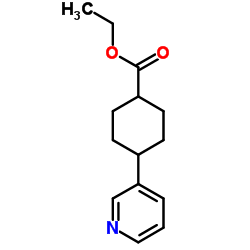 Ethyl 4-(3-pyridinyl)cyclohexanecarboxylate Structure