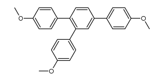 4,4″-dimethoxy-4′-(4-methoxyphenyl)-1,1′:2′,1″-terphenyl结构式