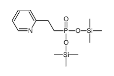 trimethyl-[2-pyridin-2-ylethyl(trimethylsilyloxy)phosphoryl]oxysilane Structure