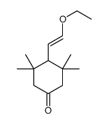 4-(2-ethoxyethenyl)-3,3,5,5-tetramethylcyclohexan-1-one结构式