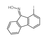 (NE)-N-(1-iodofluoren-9-ylidene)hydroxylamine Structure