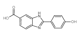 2-(4-HYDROXY-PHENYL)-3H-BENZOIMIDAZOLE-5-CARBOXYLIC ACID structure