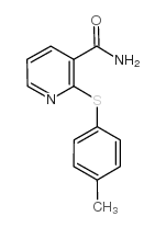 2-(4-methylphenyl)sulfanylpyridine-3-carboxamide structure