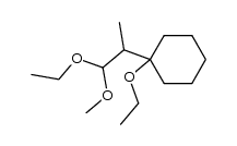 1-ethoxy-1-(1'-methyl-2'-methoxy-2'-ethoxyethyl)cyclohexane Structure