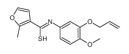 N-(4-methoxy-3-prop-2-enoxyphenyl)-2-methylfuran-3-carbothioamide Structure