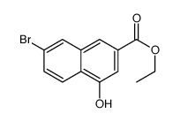 2-Naphthalenecarboxylic acid, 7-bromo-4-hydroxy-, ethyl ester picture