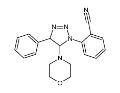 2-(5-morpholino-4-phenyl-4,5-dihydro-1H-1,2,3-triazol-1-yl)benzonitrile Structure