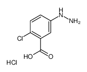 2-chloro-5-hydrazino-benzoic acid,hydrochloride Structure