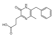 3-(6-benzyl-5-methyl-2-oxo-1H-pyrazin-3-yl)propanoic acid Structure