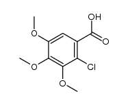 2-chloro-3,4,5-trimethoxy-benzoic acid Structure