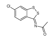 N-(6-chloro-benzo[1,2]dithiol-3-ylidene)-acetamide Structure