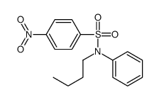 N-butyl-4-nitro-N-phenylbenzenesulfonamide结构式