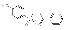 3-(4-methylphenyl)sulfonyl-1-phenyl-prop-2-en-1-one结构式