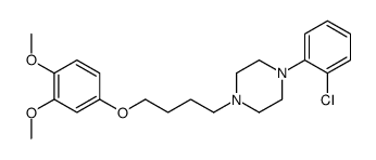 1-(2-chlorophenyl)-4-[4-(3,4-dimethoxyphenoxy)butyl]piperazine Structure