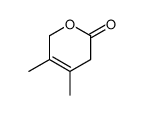 3,4-dimethyl-2,5-dihydropyran-6-one结构式