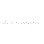 Cl-PEG6-acid structure