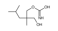 Carbamic acid 2-(hydroxymethyl)-2,4-dimethylpentyl ester Structure