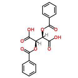 Dibenzoyl-L-tartaric acid structure