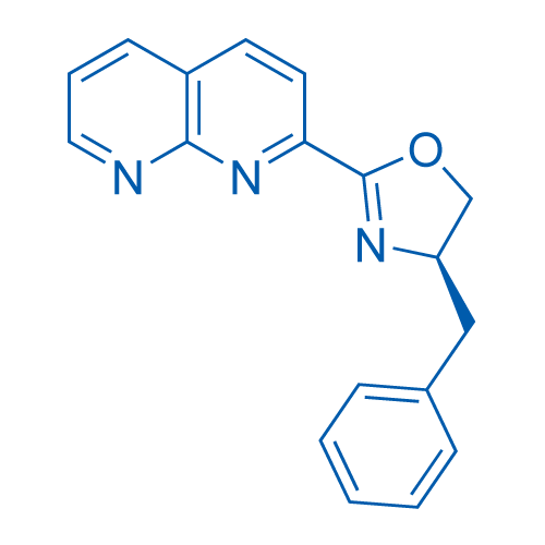 (R)-4-Benzyl-2-(1,8-naphthyridin-2-yl)-4,5-dihydrooxazole structure