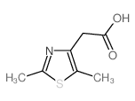 2-(2,5-dimethylthiazol-4-yl)acetic acid structure