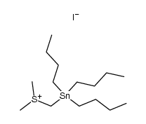 Dimethylsulfoniummethyl-tri-n-butylzinn-Kation Structure