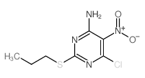 6-CHLORO-5-NITRO-2-(PROPYLTHIO)PYRIMIDIN-4-AMINE picture