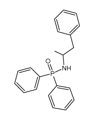 P,P-diphenyl-N-(1-phenylpropan-2-yl)phosphinic amide Structure