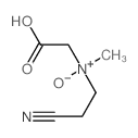 Glycine,N-(2-cyanoethyl)-N-methyl-, N-oxide structure