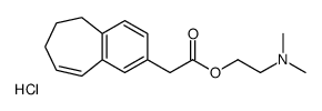 2-[2-(8,9-dihydro-7H-benzo[7]annulen-3-yl)acetyl]oxyethyl-dimethylazanium,chloride Structure