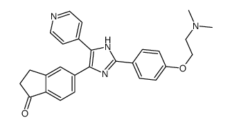 5-(2-(4-(2-(二甲基氨基)乙氧基)苯基)-5-(吡啶-4-基)-1H-咪唑-4-基)-2,3-二氢-1H-茚-1-酮图片