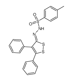 4,5-Diphenyl-3H-1,2-dithiol-3-on-tosylhydrazon Structure