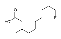 10-fluoro-3-methyldecanoic acid结构式