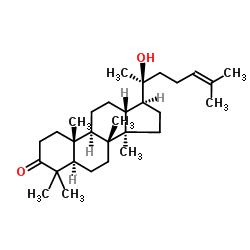 20-Hydroxydammar-24-en-3-one structure