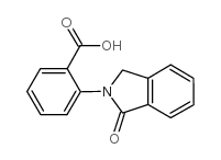 2-(3-oxo-1H-isoindol-2-yl)benzoic acid structure