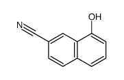 8-hydroxynaphthalene-2-carbonitrile structure