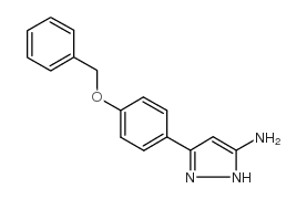 5-(4-Benzyloxy-phenyl)-2H-pyrazol-3-ylamine Structure