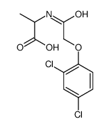 2-[[2-(2,4-dichlorophenoxy)acetyl]amino]propanoic acid Structure