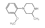 1-(2-甲氧基苯基)-3-甲基哌嗪结构式